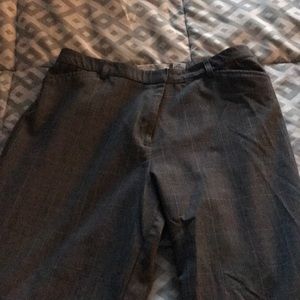 Sag Harbor Gray Pinstripe Women's Dress Pants Size Petite 12